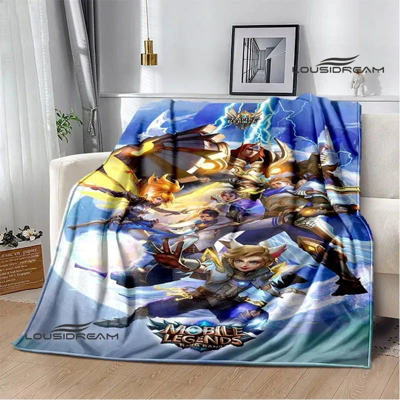 

Mobile Legends Bang Bang Cartoon Printed Blankets Fashion Warm Flange Blanket Home Travel Blanket Bed Linings Birthday Gift