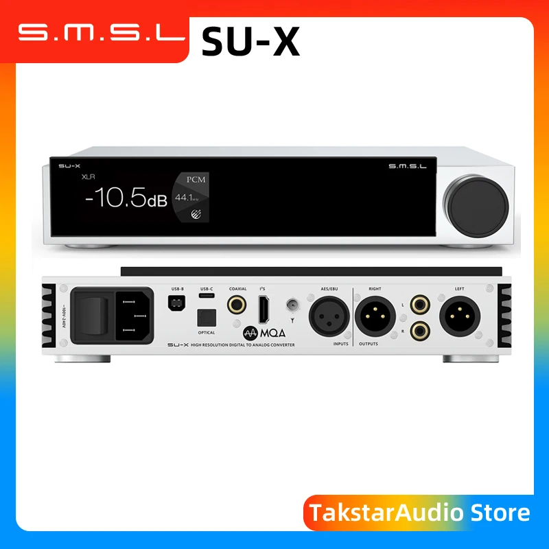 SMSL SU-X MQA audio DAC Dual ES9039MSPRO DSD512 768kHz 32Bit Bluetooth5.1 XMOS XU-316 With Remote Control