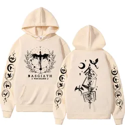 Basgiath War College Double Sided Hoodie Fourth Wings Men Women Fashion Gothic Y2k Sweatshirt Casual Pullover Hoodies Streetwear