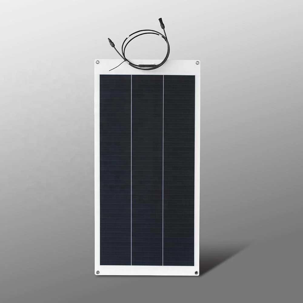 semi flexible solar panel 100W 12V for caravan,boat,motorhome and cabin home