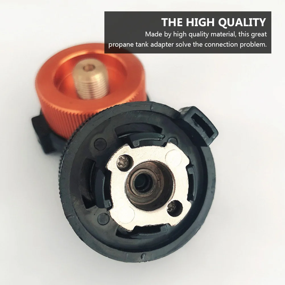 

Split Stove Connector Head Gas Bottle Transfer Nozzle Durable Propane Tank Adapter Stove Burner Adapter Furnace Converter