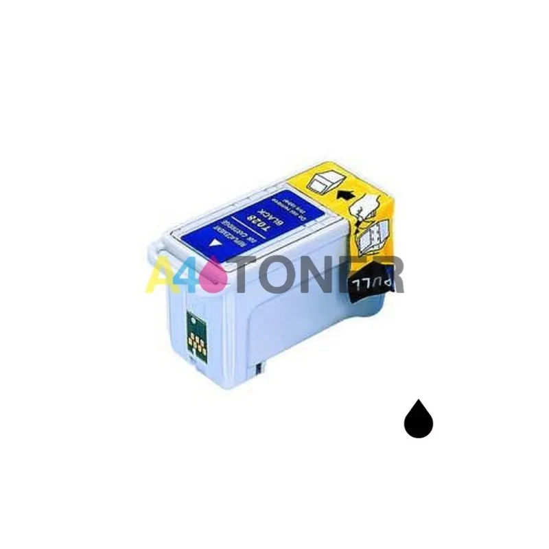 Ink cartridge T028 black alternative, compatible with original Epson C13T02840110 A4toner.com