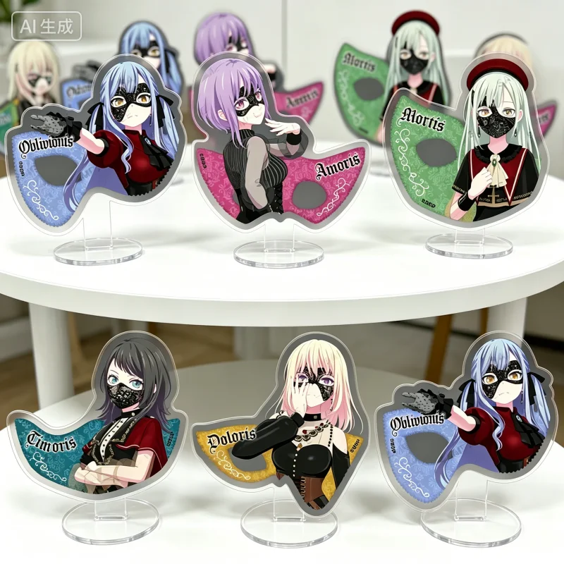 Аниме BanG Dream! Акриловые брелоки-подставки 15 см Oblivionis Yuutenji Nyamu, украшения для стола, аксессуары, коллекционные товары