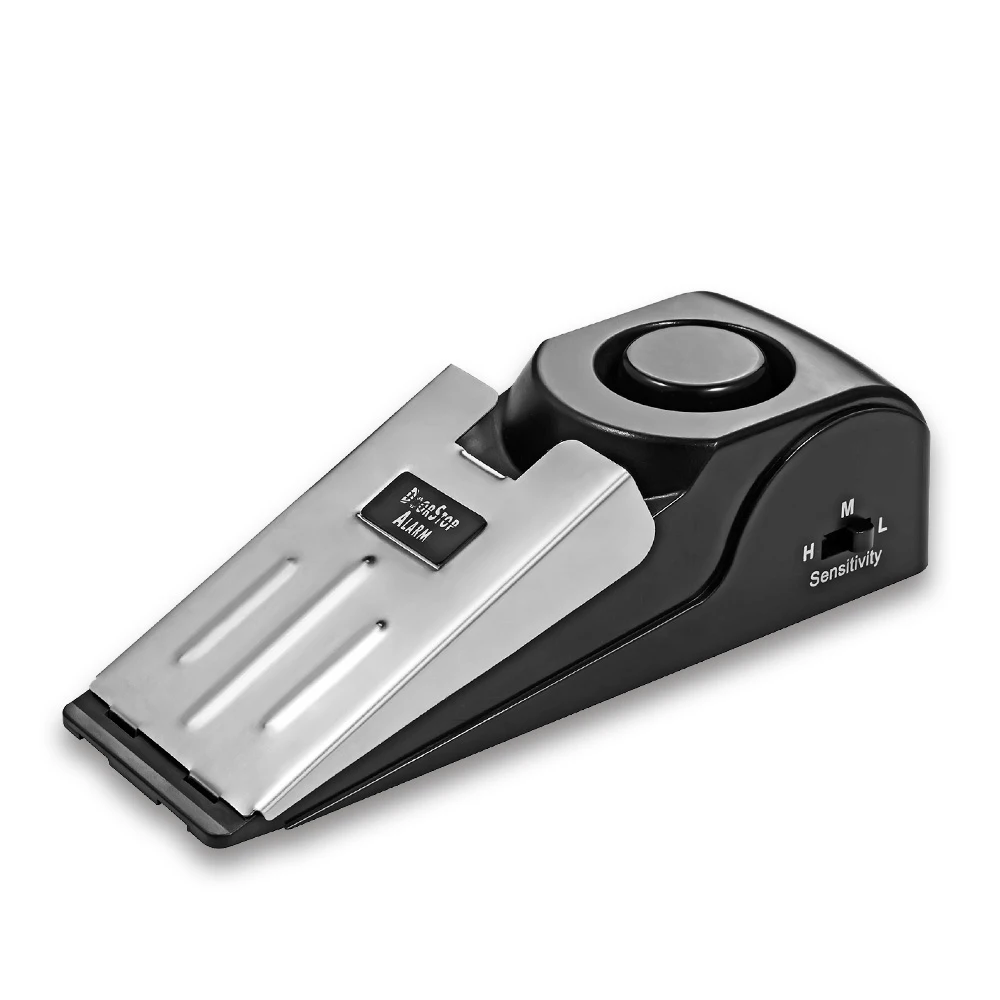 

Беспроводной дверной стопор из нержавеющей стали с сигнализацией, противоугонный дверной фиксатор, клиновидный напольный замок для безопасности дома