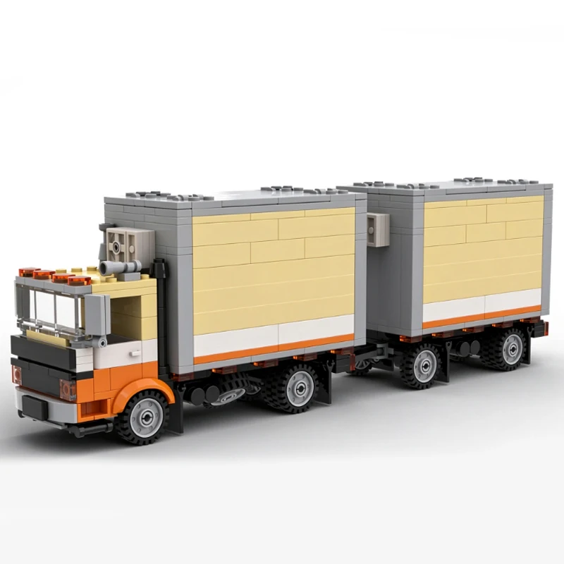 Speed Racing Car Model MOC Building Bricks Mack MS300 Ref Wing Van Modular Technology Holiday Gifts Assemble Toys Suit