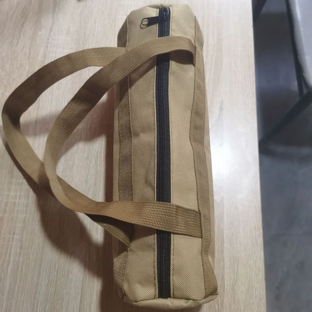 

Camping Tools Storage Bag Large Capacity Cylinder Tent Stake Bag Lightweight Tent Peg Ground Nail Holder Bag for Outdoor Camping