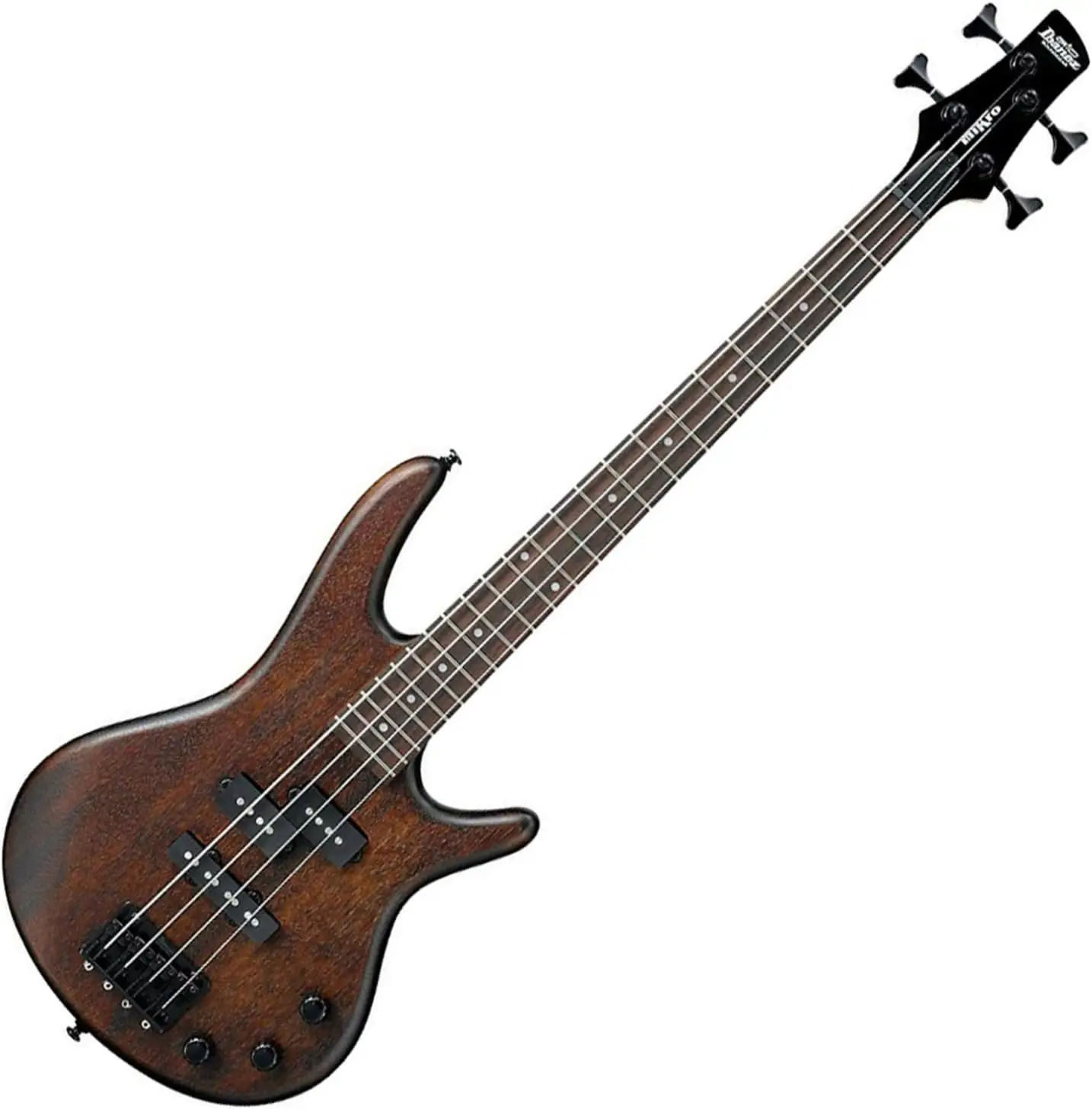 

GSRM20B WNF Walnut Flat Mikro Compact 4-String Electric Bass Guitar B10 bridge (19mm string spacing) Dynamix P neck pickup