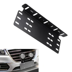 Universal Off Road License Plate LED Light Bar Aluminium Alloy Front Bumper Mounting 3 Row Hook, Fog Light Spotlight Bracket