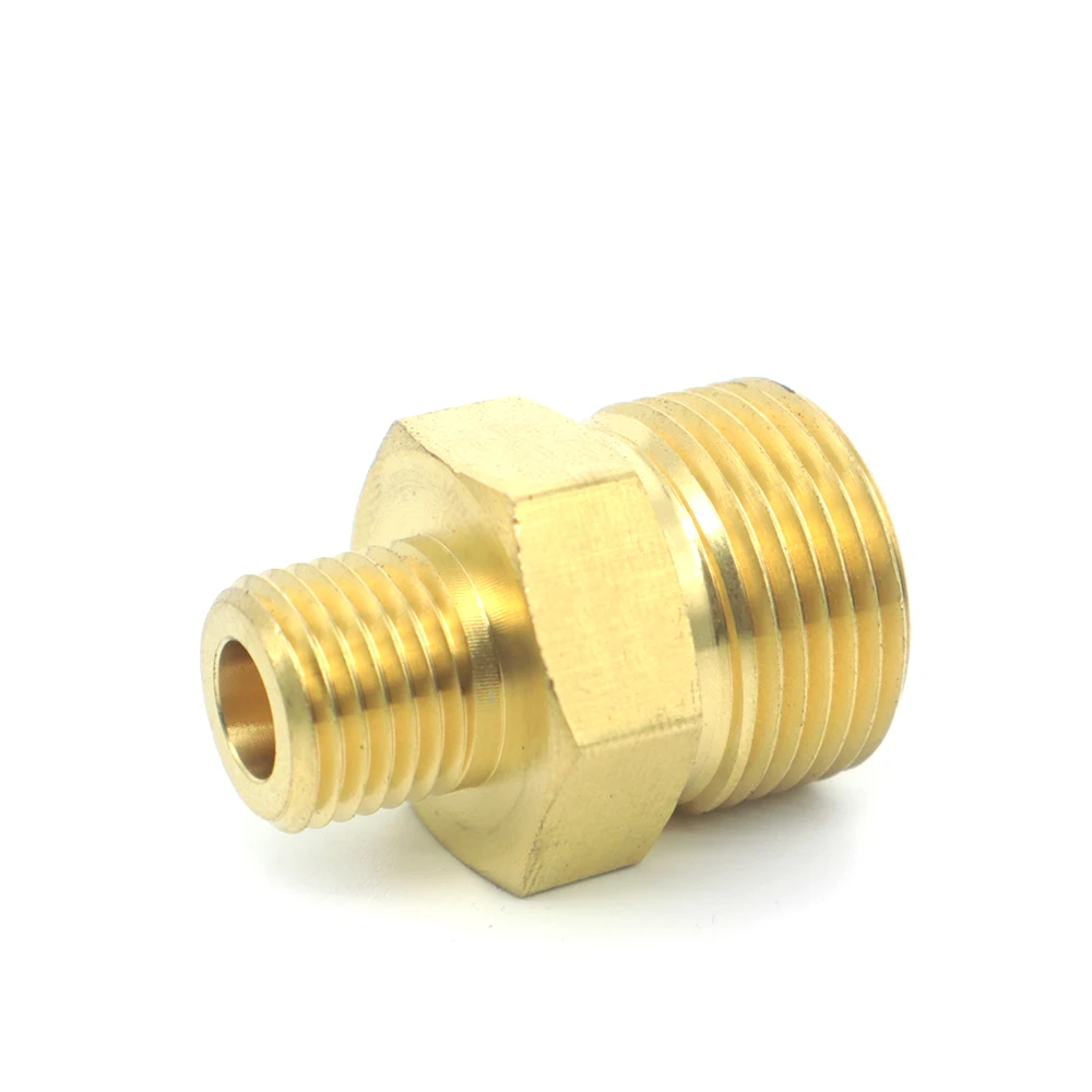 Drision Male M22 to 1/4 Inch Thread Coupler Brass Water Jet Connector Fitting Washer Adapter For High Pressure Car Washing