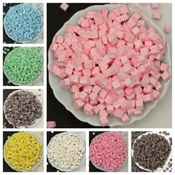 100G/Lot 5mm Polymer Clay Cube Mix Sprinkles Lovely Confetti for Crafts Making, DIY