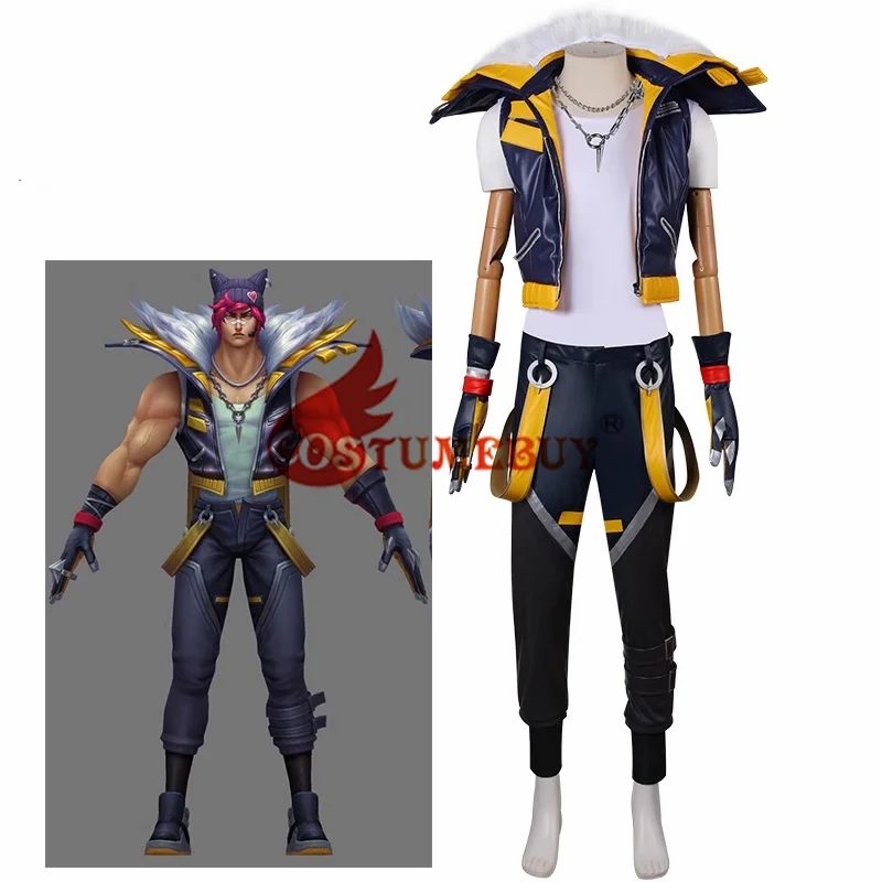 

Game LOL Heartsteel Sett Cosplay Costume Uniforms Halloween Party Men Disguise Costume Halloween Roleplay Suit