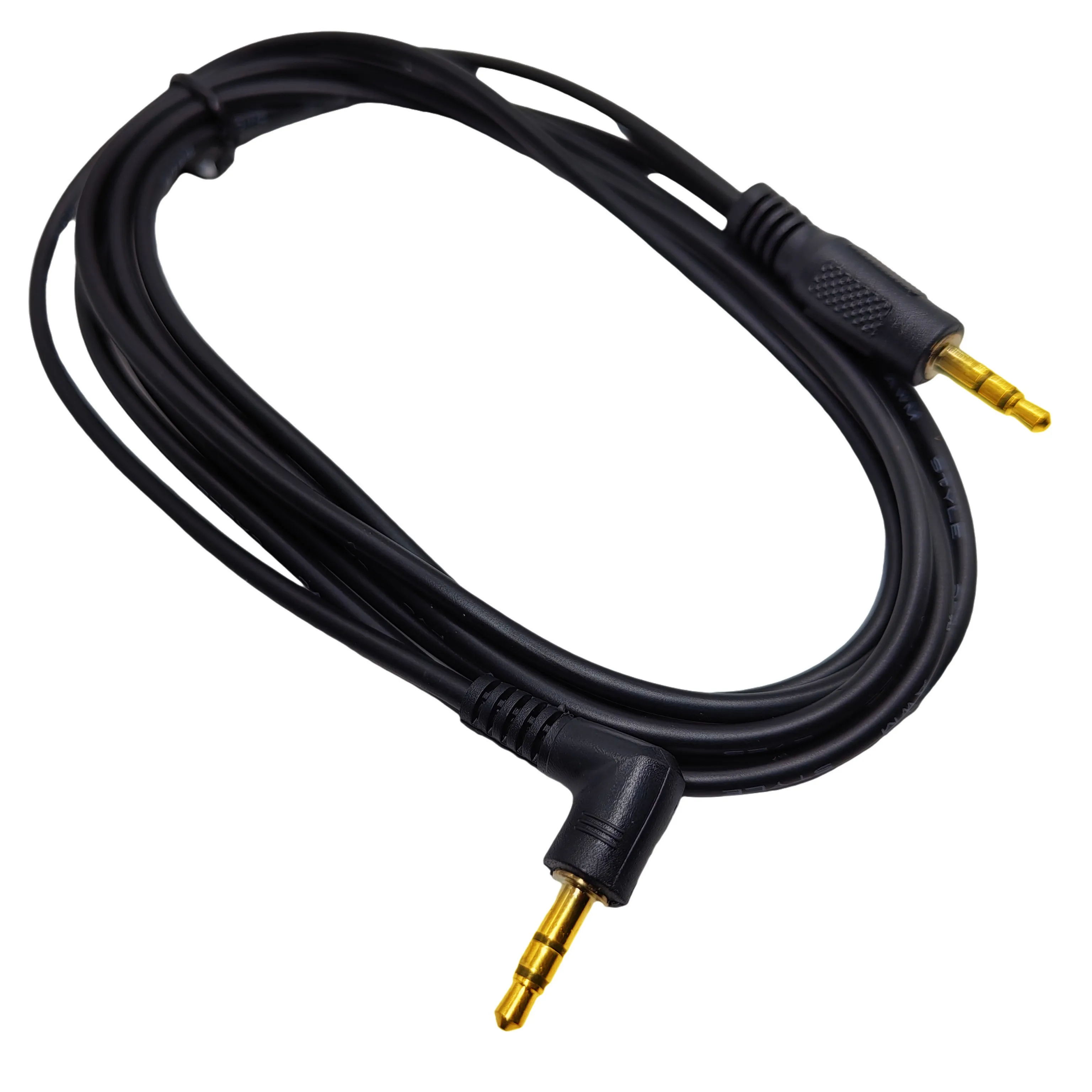 3.5mm Male to Male Stero Audio Cable 90 Degree Angled 3 Pole Car AUX MP3/MP4 Audio Cable