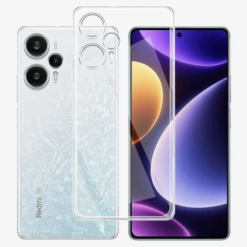 For Xiaomi Poco F5 Case Clear Silicone Soft TPU Back Cover For Xiaomi Poco F5 Pro Funda For Poco F5 F5Pro F 5 Transparent Coque