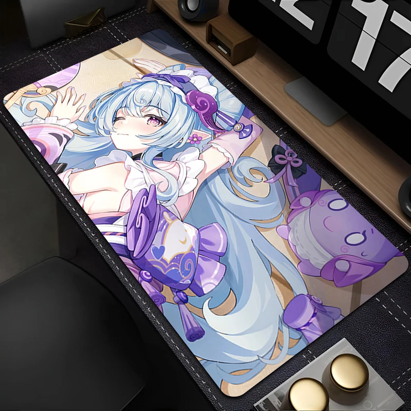 

Mousepad Gaming Mouse Pad PC Accessories Non-slip HD Keyboard Pad Genshin Impact Yumemizuki Mizuki Desk Mat Rubber Extended Pad