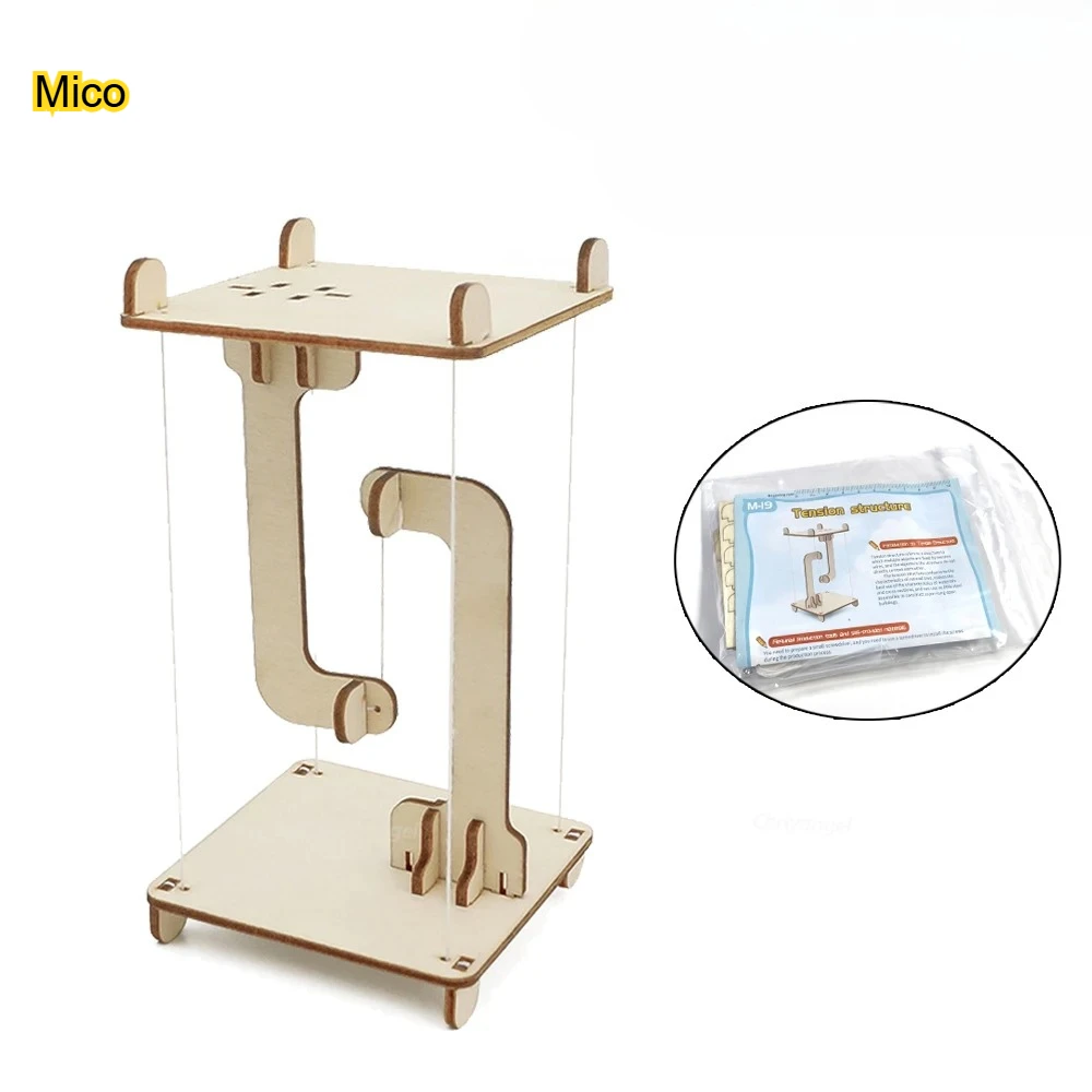 

Wooden Anti-Gravity Tensegrity Floating Model, Scientific Physics Desktop Ornament