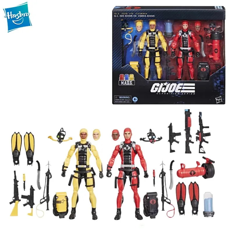 

Новый оригинальный Hasbro G.I. Joe Classified Series 169 G.I.JOE DIVER VS. COBRA DIVER Аниме Фигурка Коллекция моделей игрушек