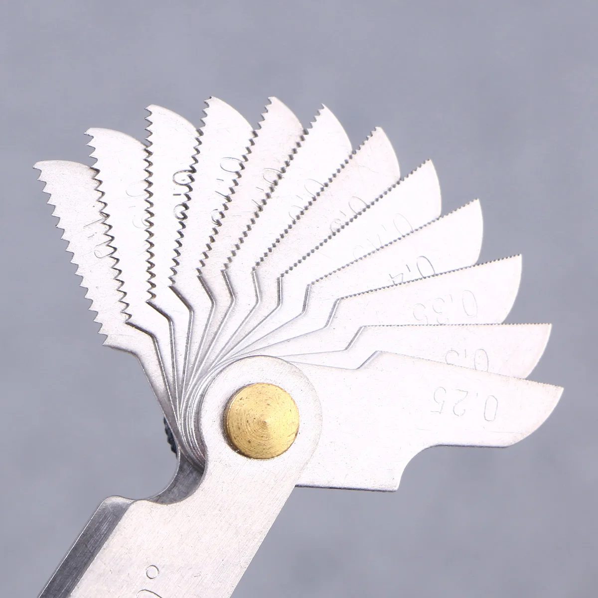 

Metric Thread Pitch Gauge Center Gage 60° Screw Gauge Set Heavy Duty Steel Measuring Tool For Drill Bit Fastener