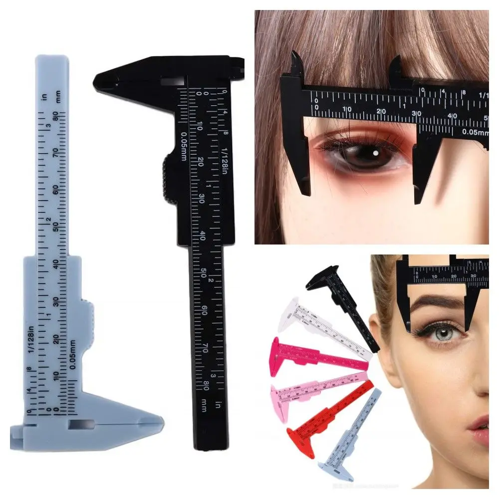 

Plastic Professional 80mm Eyebrow Measuring Ruler Auxiliary Tattoo Measurement Tools Portable Novice Thrush Artifact Accessories