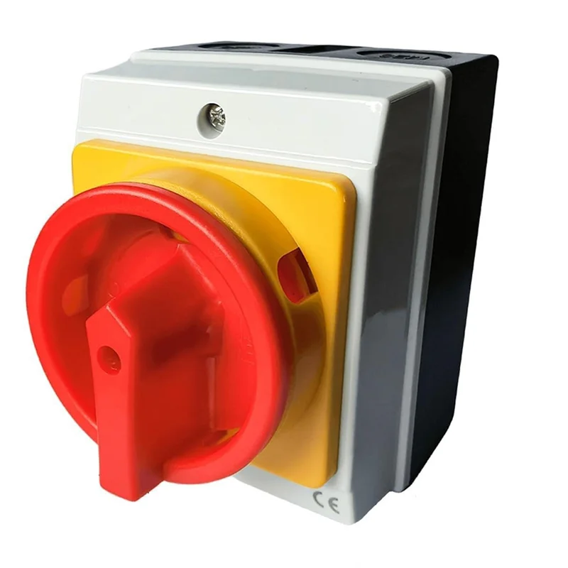

Fresh Main Switch Circuit Breaker 25A 4-Pin Rotary Switch With Plastic Housing IP65 Isolator Switch Load Disconnect Switch