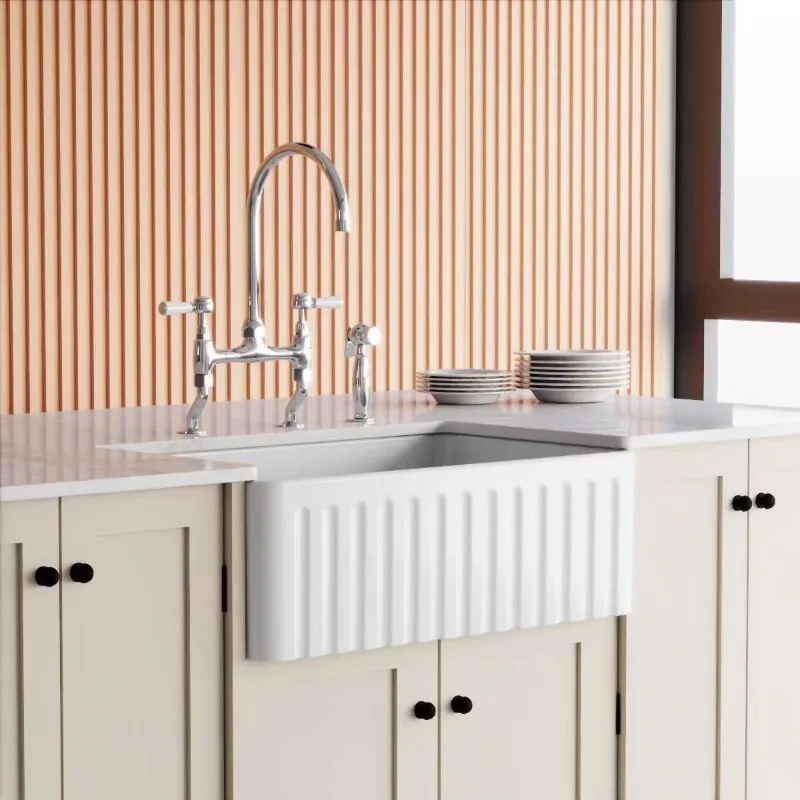 Pure White Bathroom Sink Ceramic Large Thickened Kitchen Basin Household Large Under Counter Sinks Bathroom Accessories