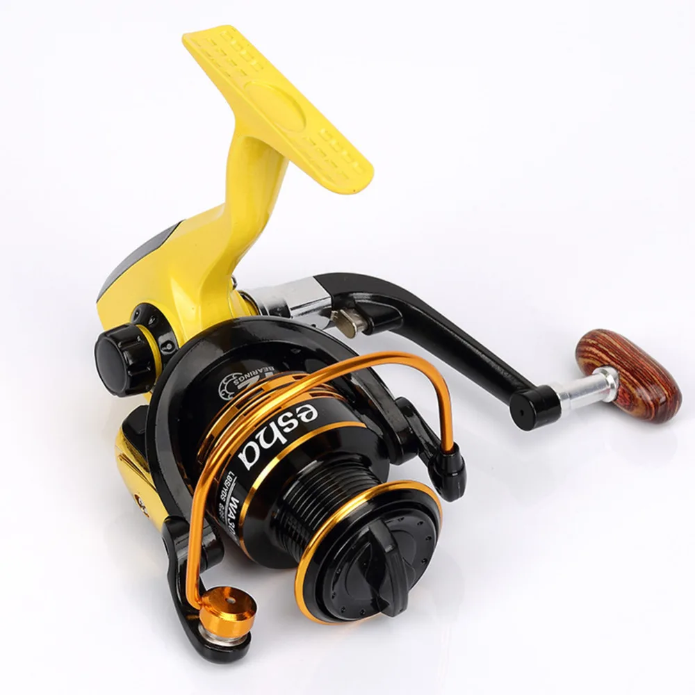 Spinning Fishing Reels,Pro-Loading WA4000-7000 Metal Spool Double-color Wire Cup Floded Handle Spinning Wheel for Sea Fishing