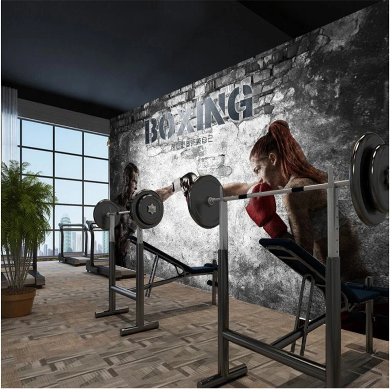 Customized products Wallpaper Mural Boxing Gym Beauty Living room sofa TV background wall bedroom restaurant building featured