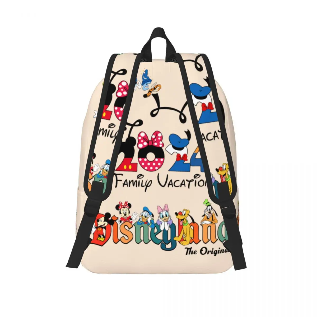 Cartoon Minnie Mickey Goofy Donald Duck Backpack for Boy Girl Kid Student School Bookbag Daypack Preschool Kindergarten Bag Gift