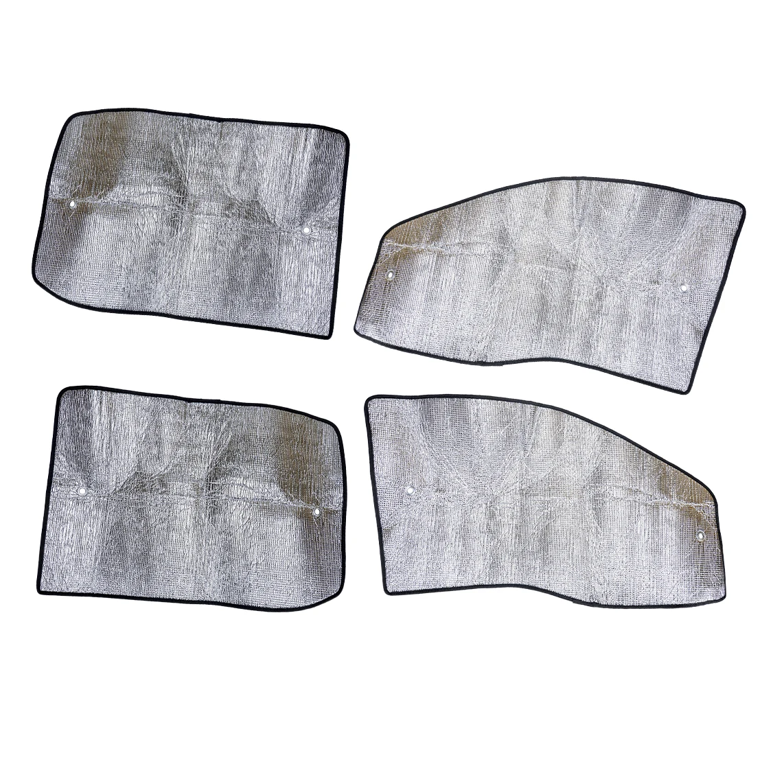 4pcs/set Car Side Window Sunshade Sun Shield UV Block Aluminum Foil Fit For Ford F-150 2009 2010 2011 2012 2013 2014 Silver New