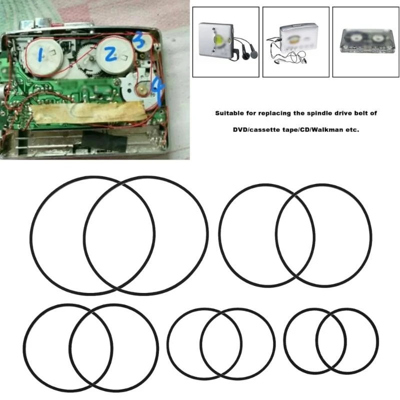  100/200Pcs 25-70mm Turntable Belt for Project Different Specifications Turntable