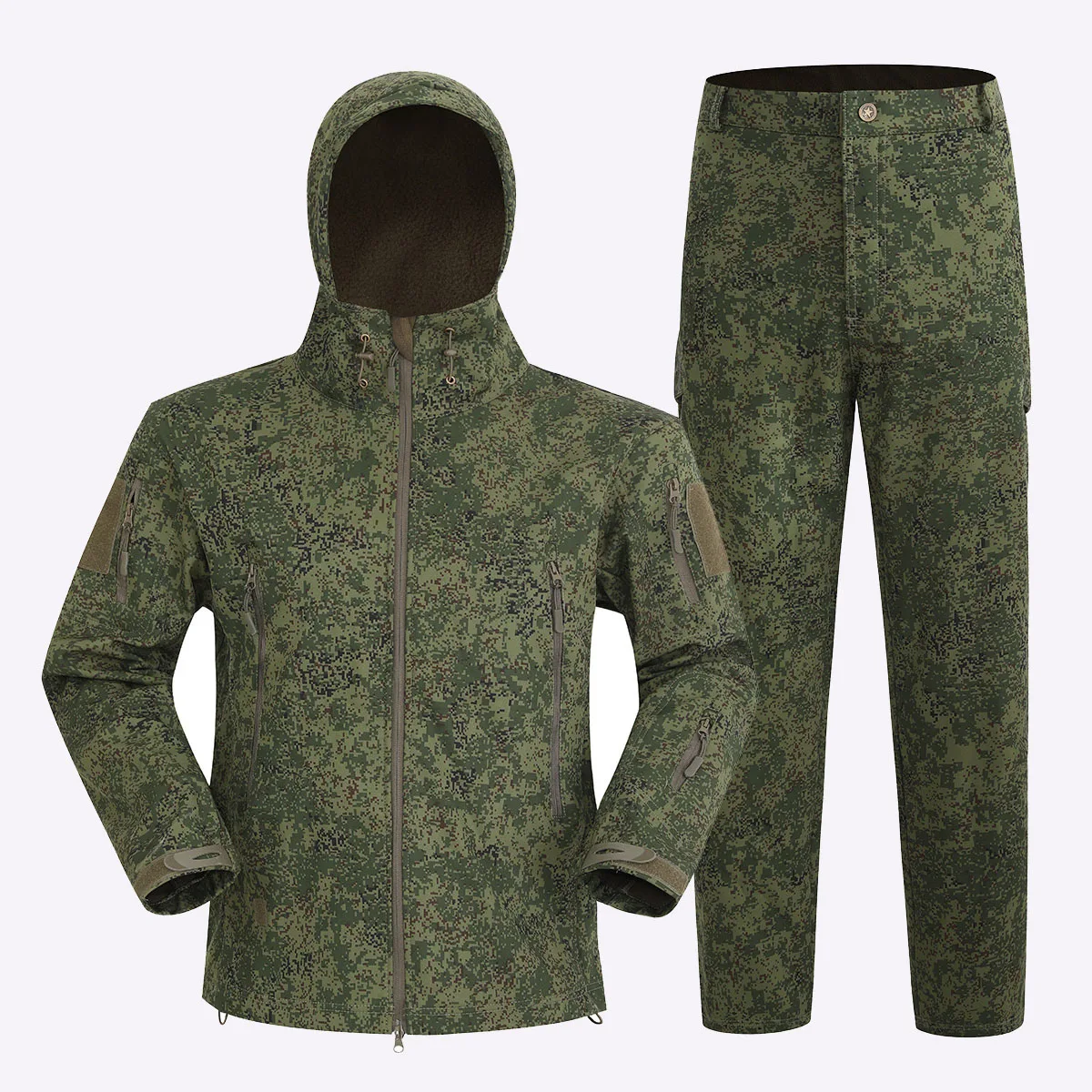 Outdoor Softshell Waterproof Men's Suits Fleece Workwear Clothing Set Hunting Camping Hiking Suit A2H05