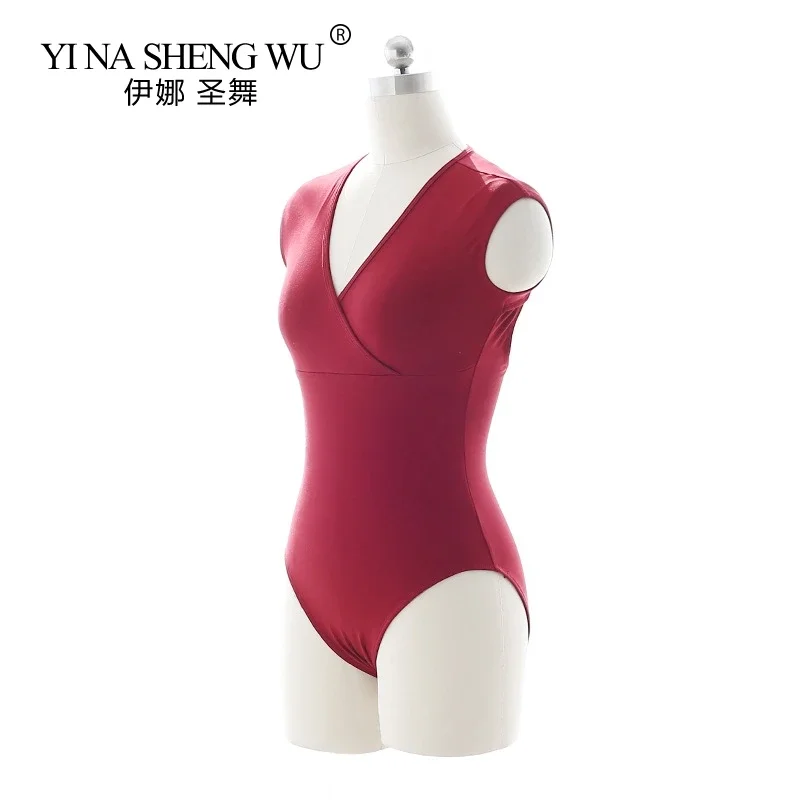 رداء رقص الباليه النساء عالية الجودة القطن ثياب راقصة الباليه ممارسة زي المهنية الكبار مثير الجمباز ثياب 4 ألوان