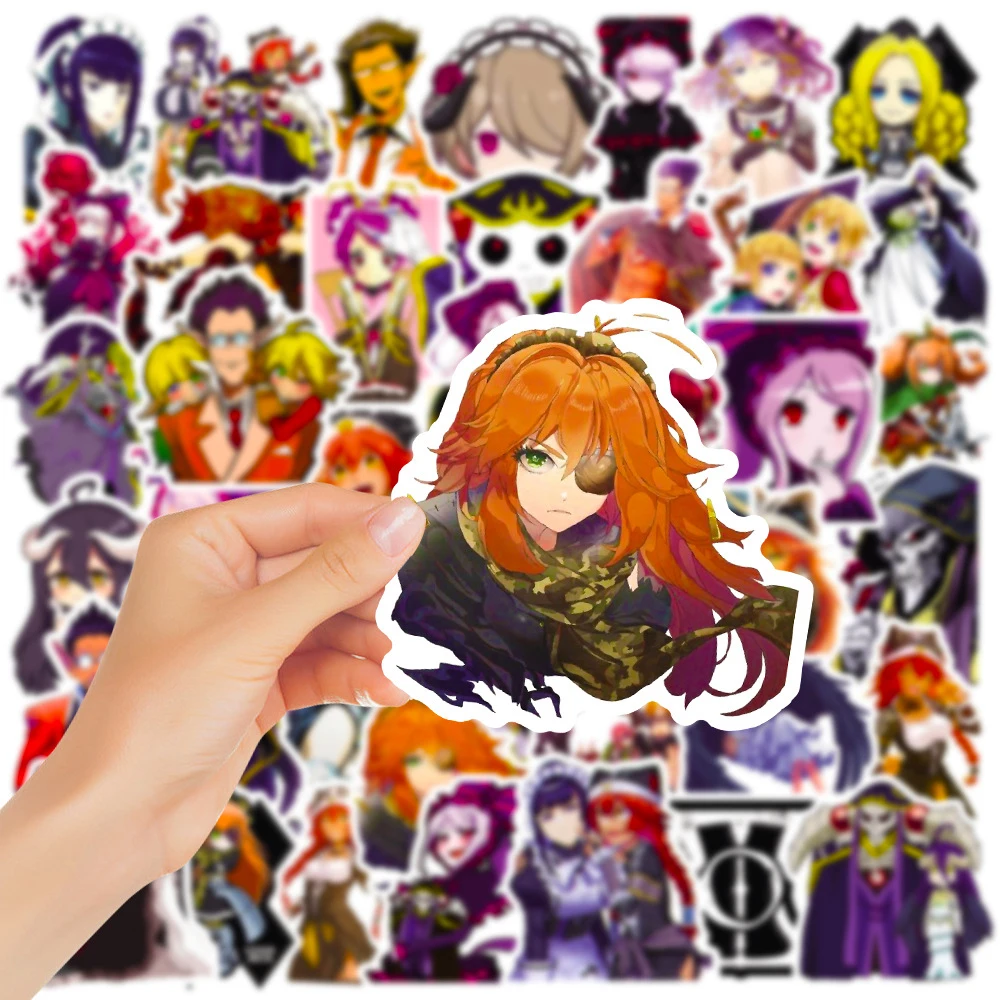 10/30/50pcs OVERLORD 4 Anime Stickers Albedo Ainz Ooal Gown Cartoon Sticker Skateboard Notebook Phone Cool Manga Graffiti Decals