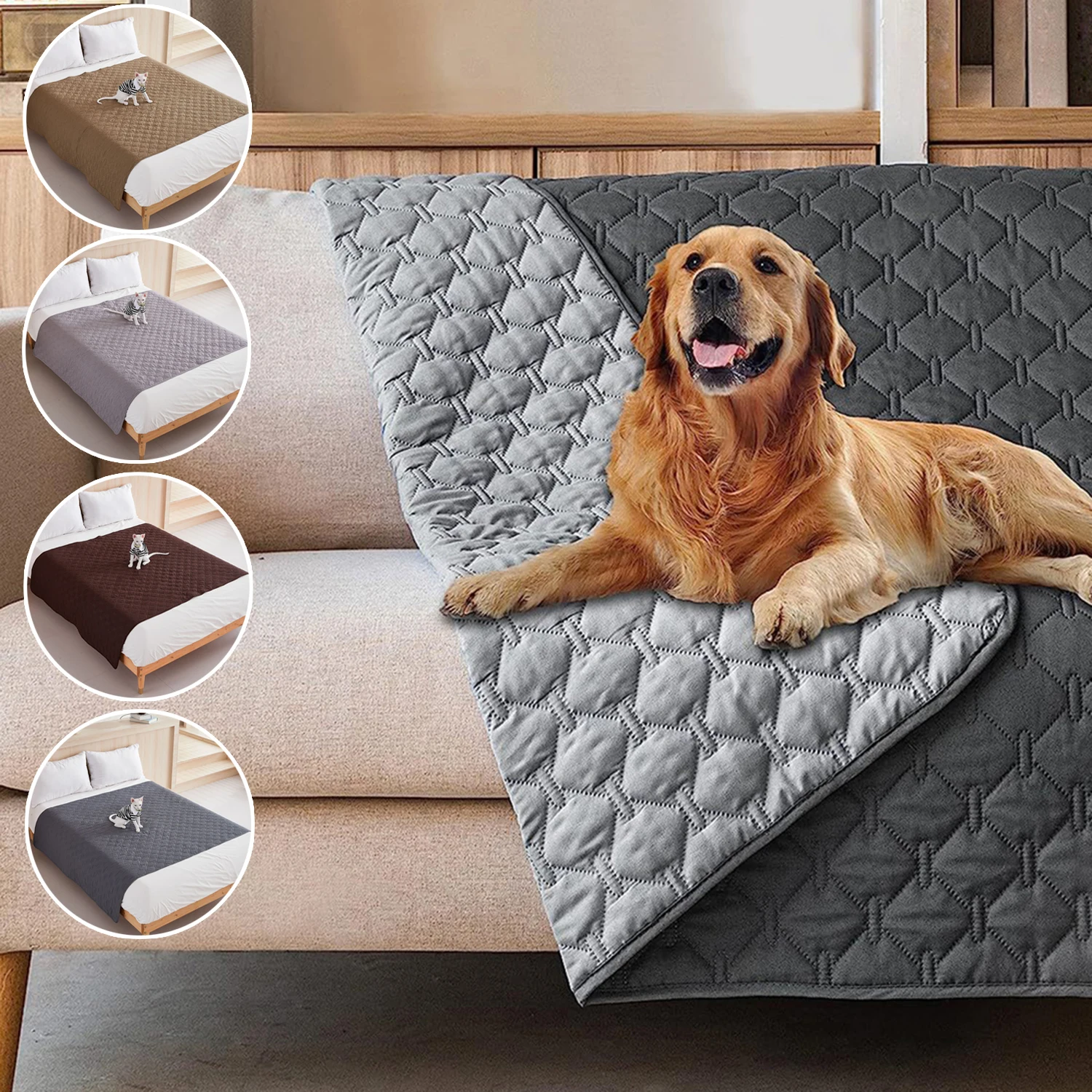 Waterproof Pet Mattress Non-slip Reusable Pet Pad Protective Cat Sofa Cushion Light Easy Clean Small Dog Mat in Spring