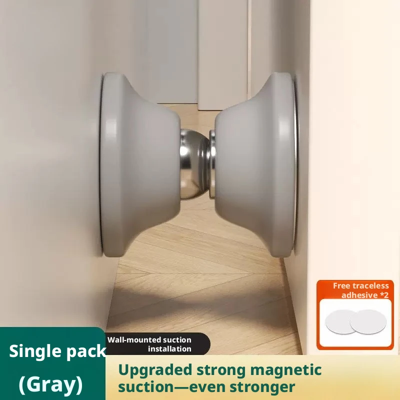 

Powerful Magnetic Door Stopper, Silicone Mute Anti-Collision Buffer, Suction Door Touch Holder for Hotel Office Wall Protection