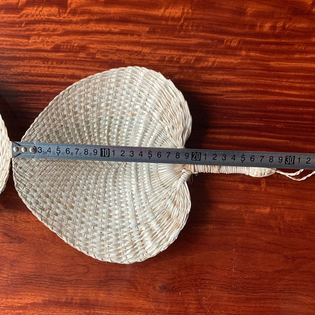 

Heart Shaped Sunflower Hand Summer Straw Portable Small Child Cooling Travel Outdoor Glass Fan Handheld Fan Safe Durable Long