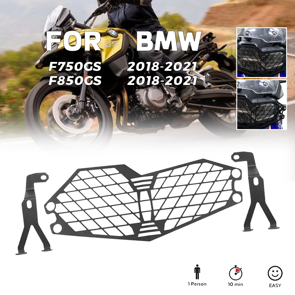 

MTKRACING For BMW F750GS F850GS F 750 800 GS 2018 2019 2020 2021 Headlight Shield Guard Protector Headlamp Mesh Grille Cover