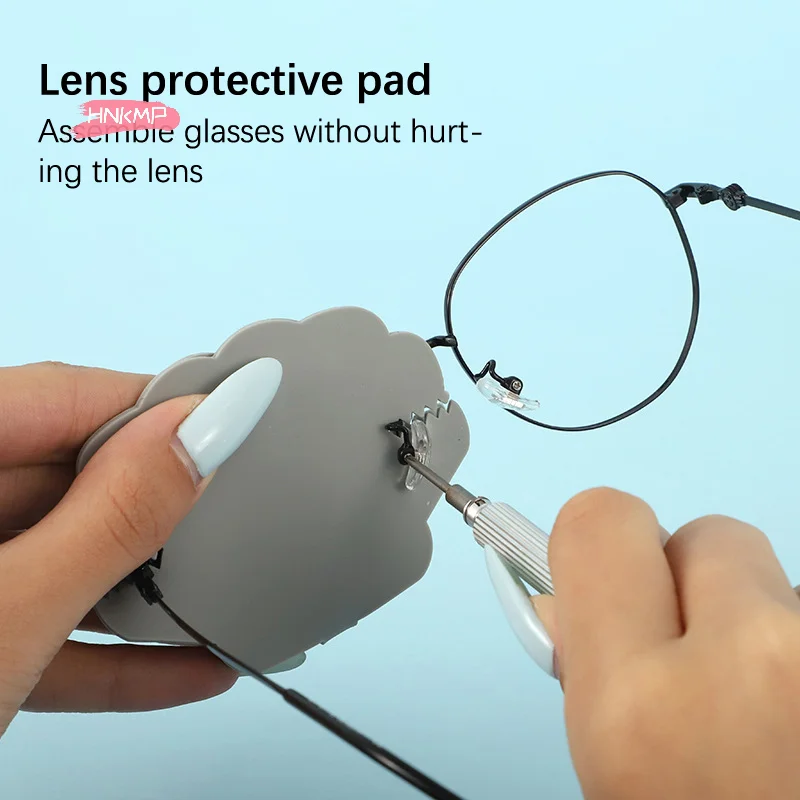 1PC Double-Sided Silicone Glasses Lens Cover Protect Lens Scratch-Resistant Anti-Wear For Repairing Eyeglasses Protecting Lenses