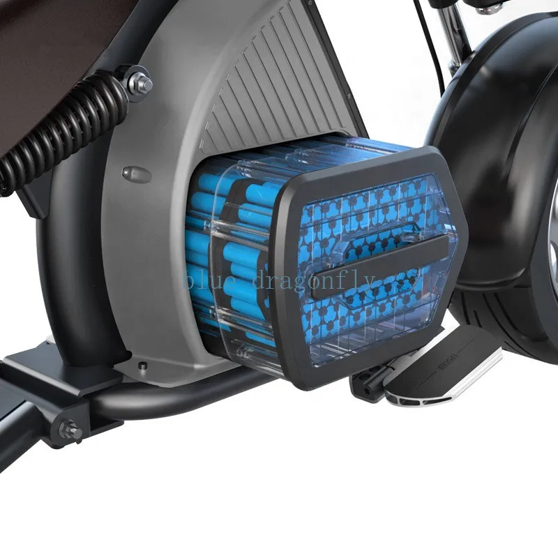 Hot 2000w 60v 20Ah Long Range Electric City Coco Motorcycle Fat Tire Electric Scooter