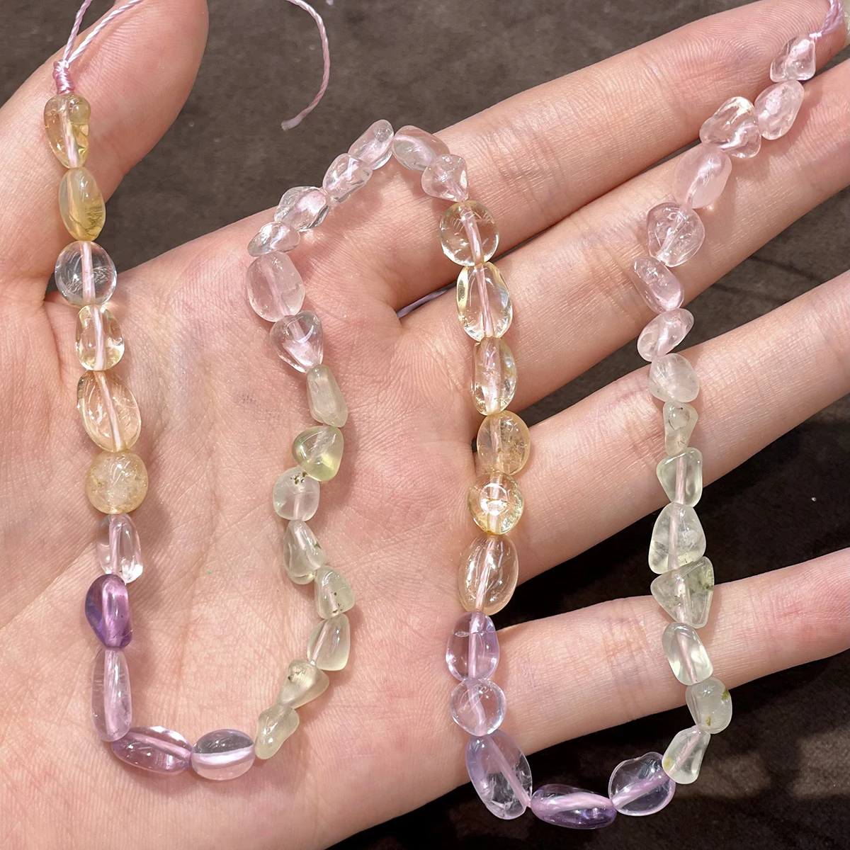 7x10mm Natural Irregular Fluorite Beads Semi‑Finished Strand Beads for DIY Necklace Bracelet Jewelry Making Accessories