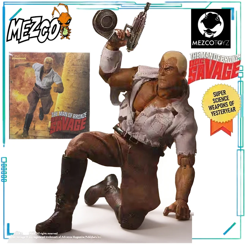 

Mezco Toyz Authentic 1/12 Scale Series, Dr. Savage - Dr. Savage, Finished Movable Model Toy