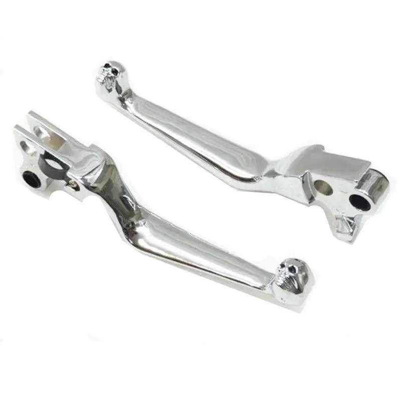 2pcs Motorcycle Skull Brake Clutch Levers For Harley FLSTF Fat Boy Sportster 883 Softail Dyna