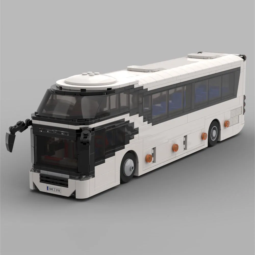 Bus Series MOC Neoplan Cityliner (Custom) Europe,scandinavian Countries Truck Building Blocks Transport Personnel Car Toys Brick