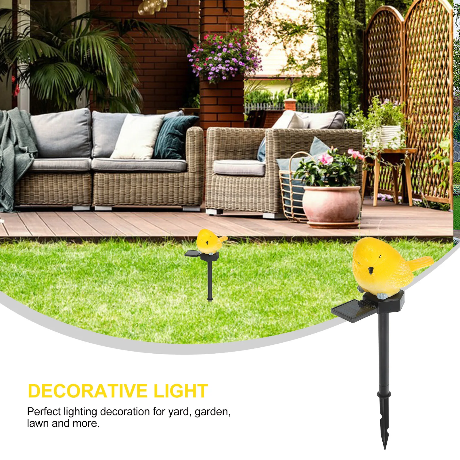 

1Pcs Solar Bird Garden Light Waterproof Landscape Lamp Yard Lawn Outdoor Solar Decorative Lighting Landscape Lamp
