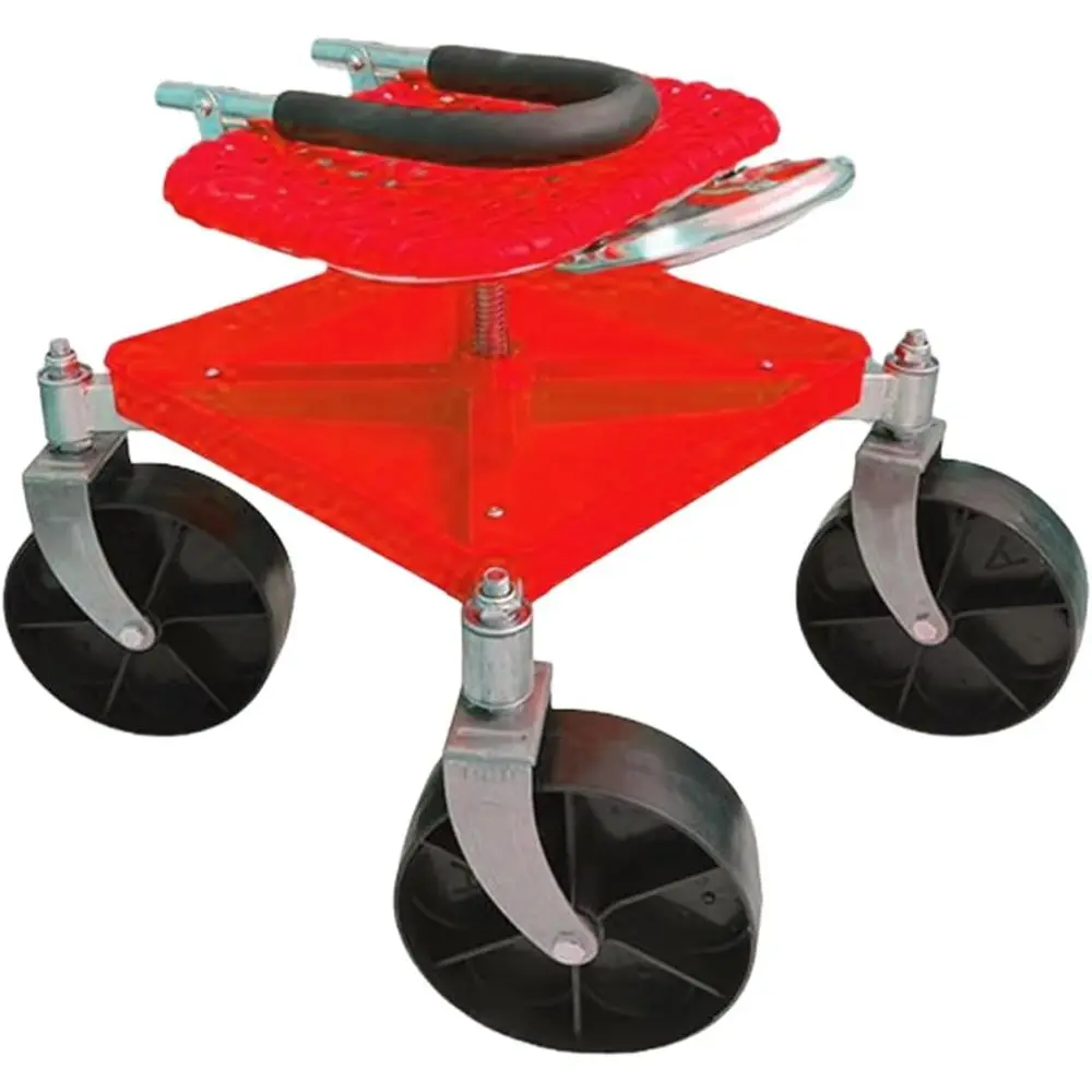 

Swivel Rolling Seat with Wheels for Comfortable Yard Tasks, Adjustable Height Chair for Nursery Work, Pruning, Plant Transplanti