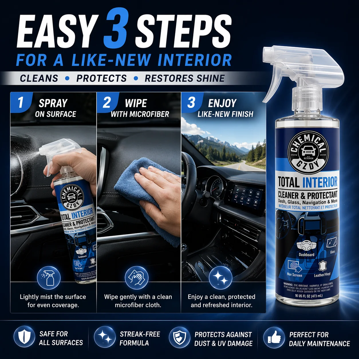 Spray limpiador para interiore - Leather Cleaner Interior reseña y precio