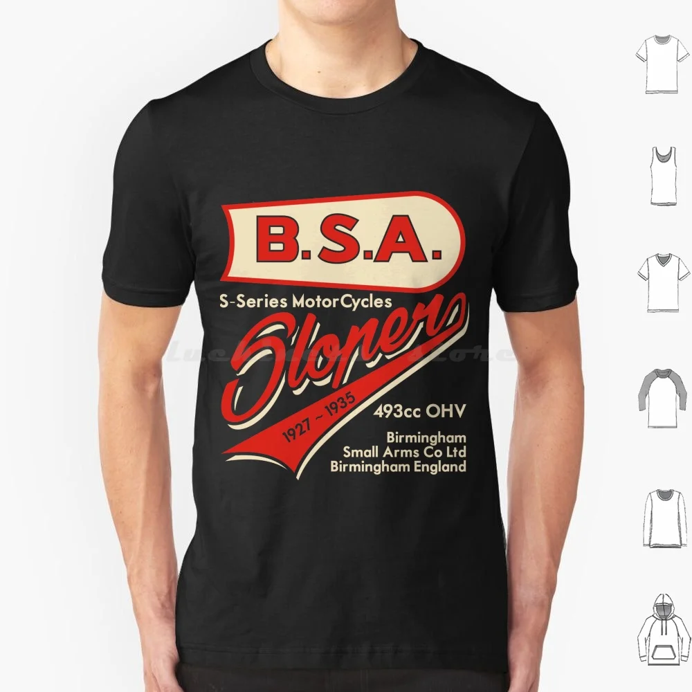 Copy Of Bsa Slopper Vintage Motorcycle Design Retro Comfy T Shirt T Shirt Men Women Kids 6xl Bsa Slopper Chopper Bobber