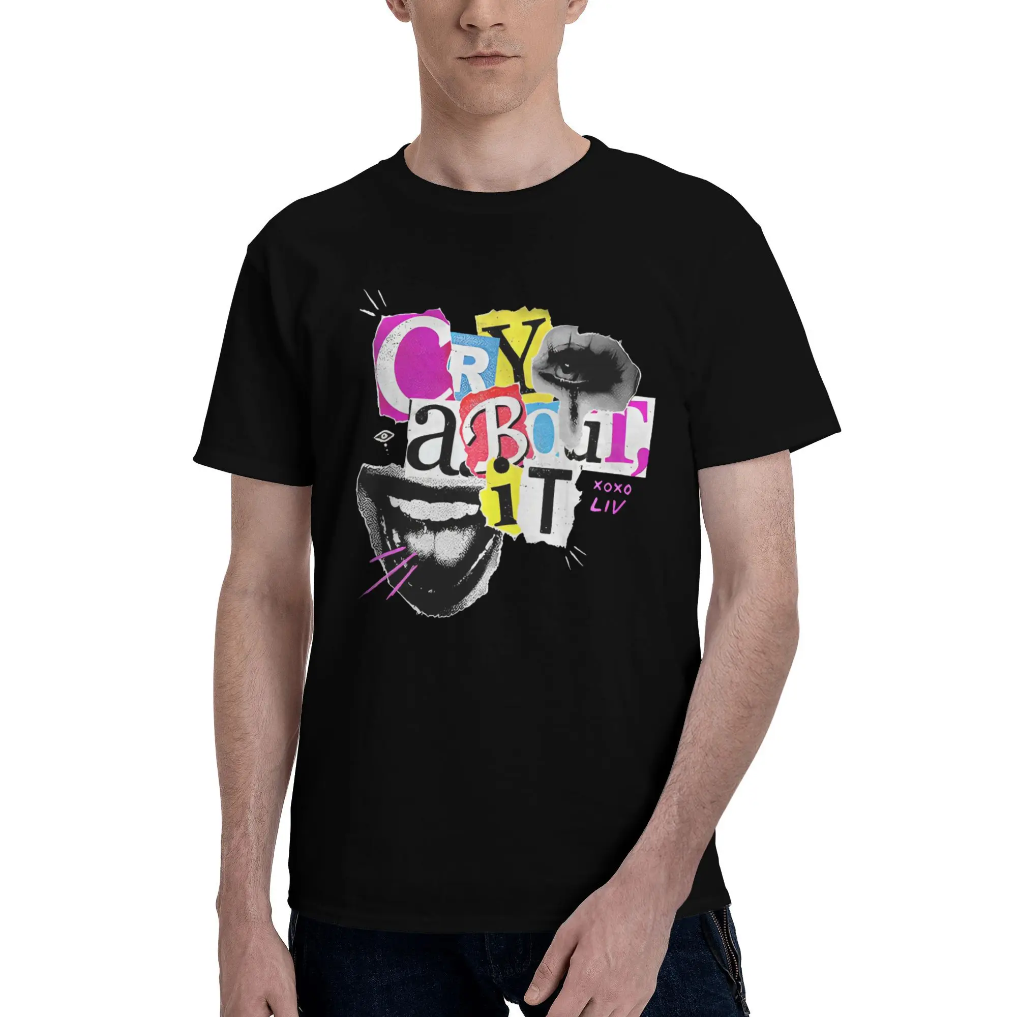 Man T-Shirt Liv Morgan T-Shirts Fashion  Summer Tees Vintage Design Cotton Clothing Birthday Gift
