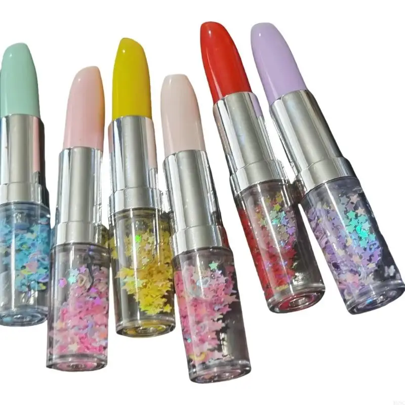 W89C 6 PCs 0,5 mm Gel stiften Lipstick Form Schreiben von Stift Neuheit Gel -Tintenstift