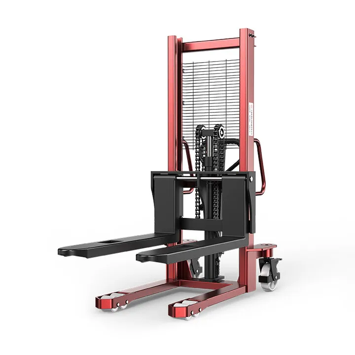 

Manual forklift Hydraulic stacker 1 ton 2 tons Small loading lift Handling and unloading forklift Pallet truck