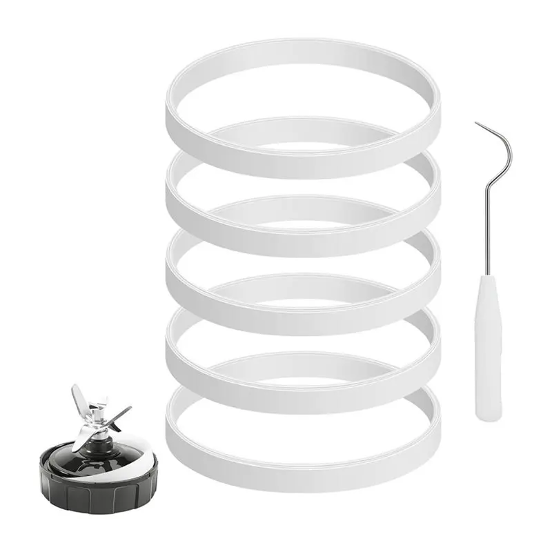 Replacement Rubber Gaskets For Nutri Ninja Blender- White Seal Ring 3.94In Fits For Auto-IQ Pro Extractor Blade BL450-A54Q
